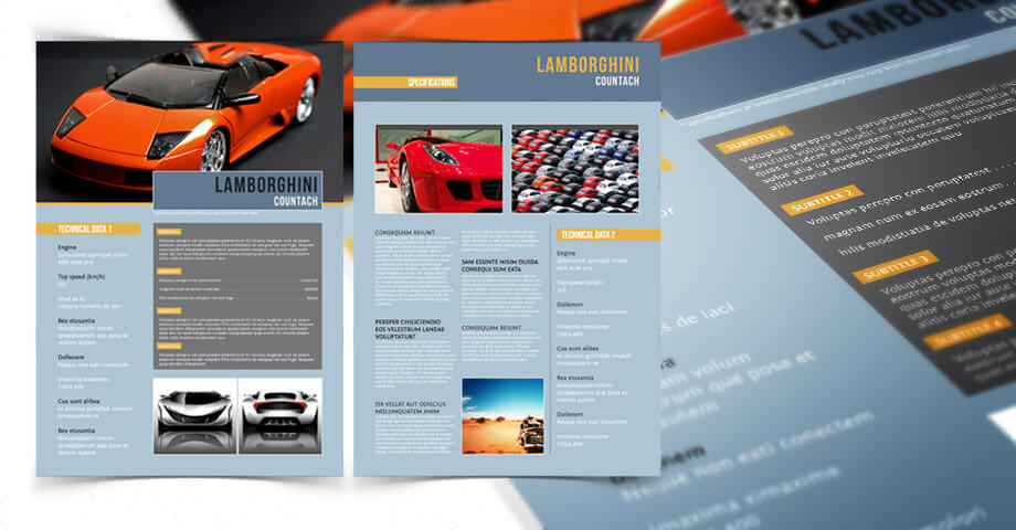 vehicle datasheet indesign template download make your own flyer data sheet template