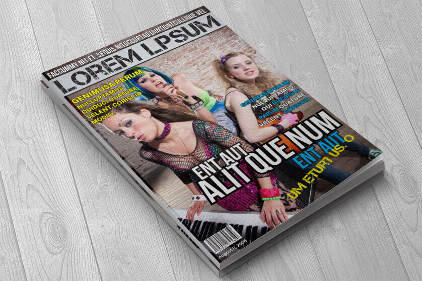 free magazine template