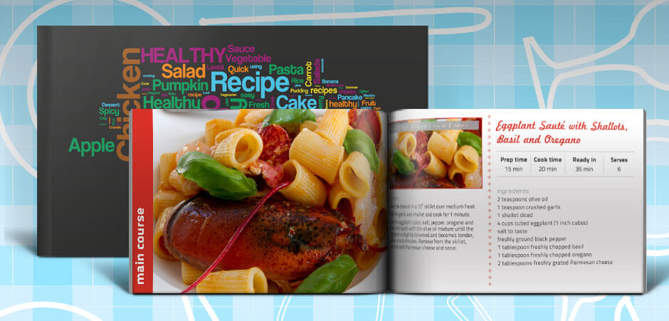 cookbook template recipe book