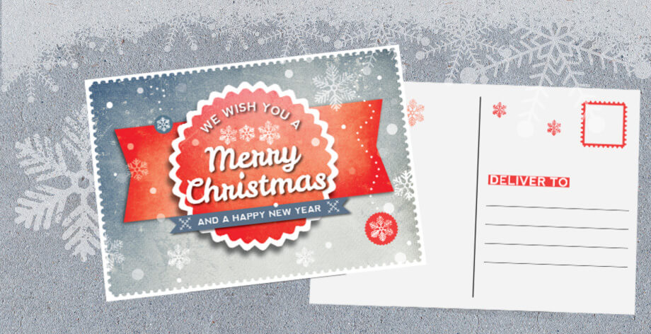 indesign retro christmas postcard template indesign christmas template