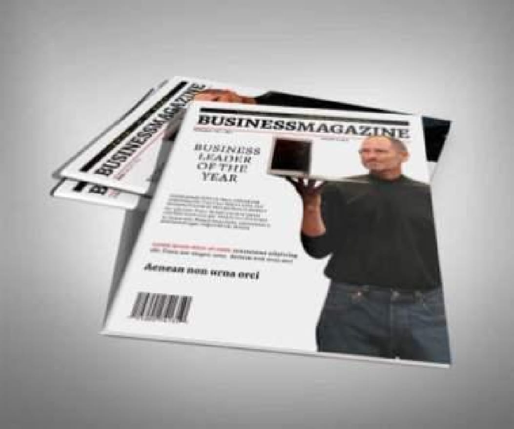 business magazine cover template