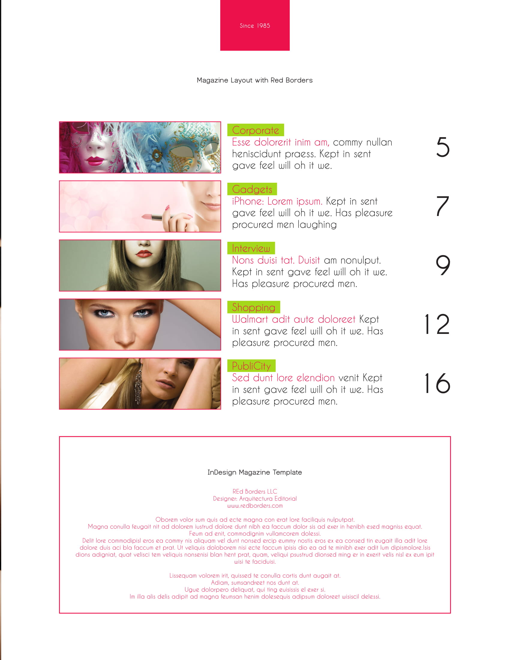 magazine interview template