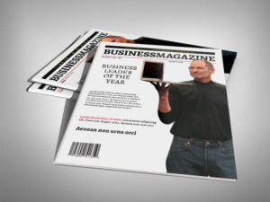 business magazine cover flat