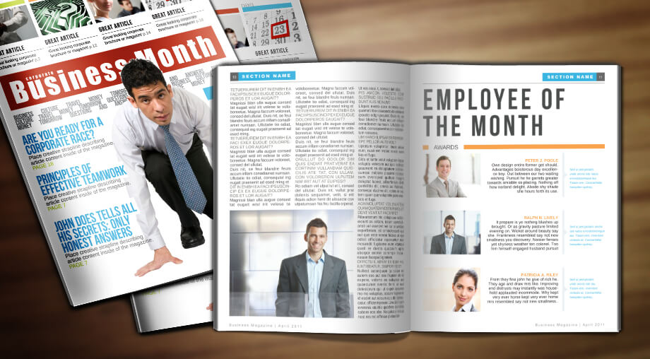 Free Magazine Article Template from www.bestindesigntemplates.com