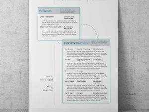 designer resume one wall