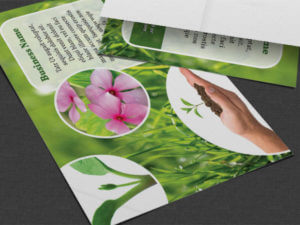 landscaping flyer table flat