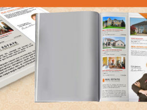 Real estate property listing flyer