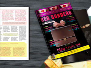 Red Borders Magazine Cover and Inside Preview