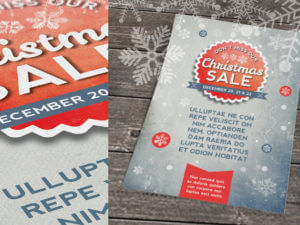 InDesign Retro Christmas Flyer