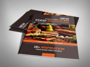 food brochure covers