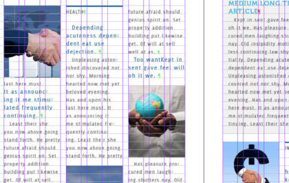 Text aligned to Grid in Indesign