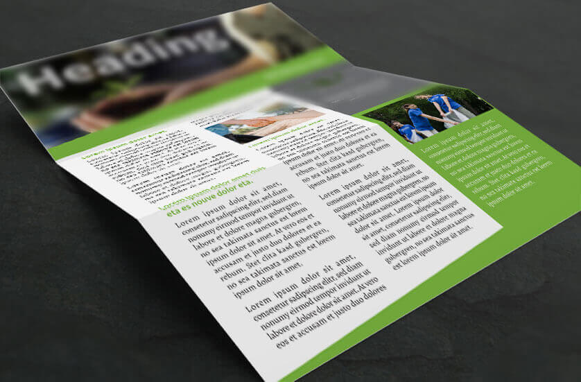 Fresh NonProfit Newsletter Template 2 Design Pages