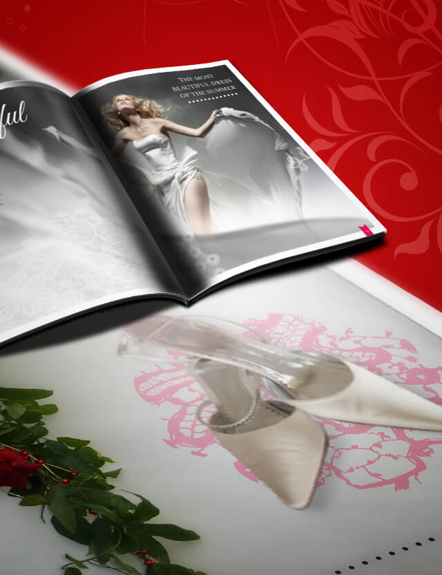 Free Wedding Dress Catalogue Template with 12 Pages